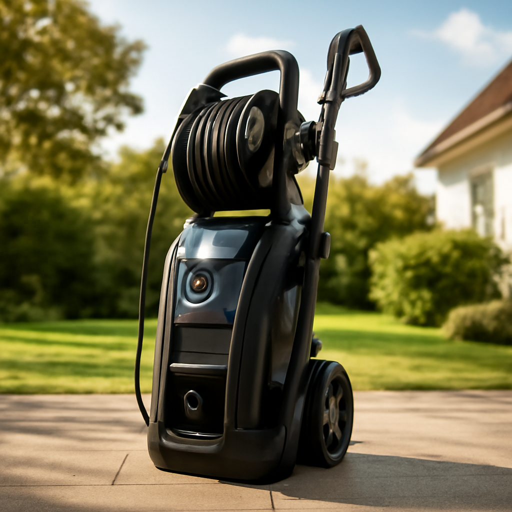 Rasentrimmer – Anwendung im Garten (KI)