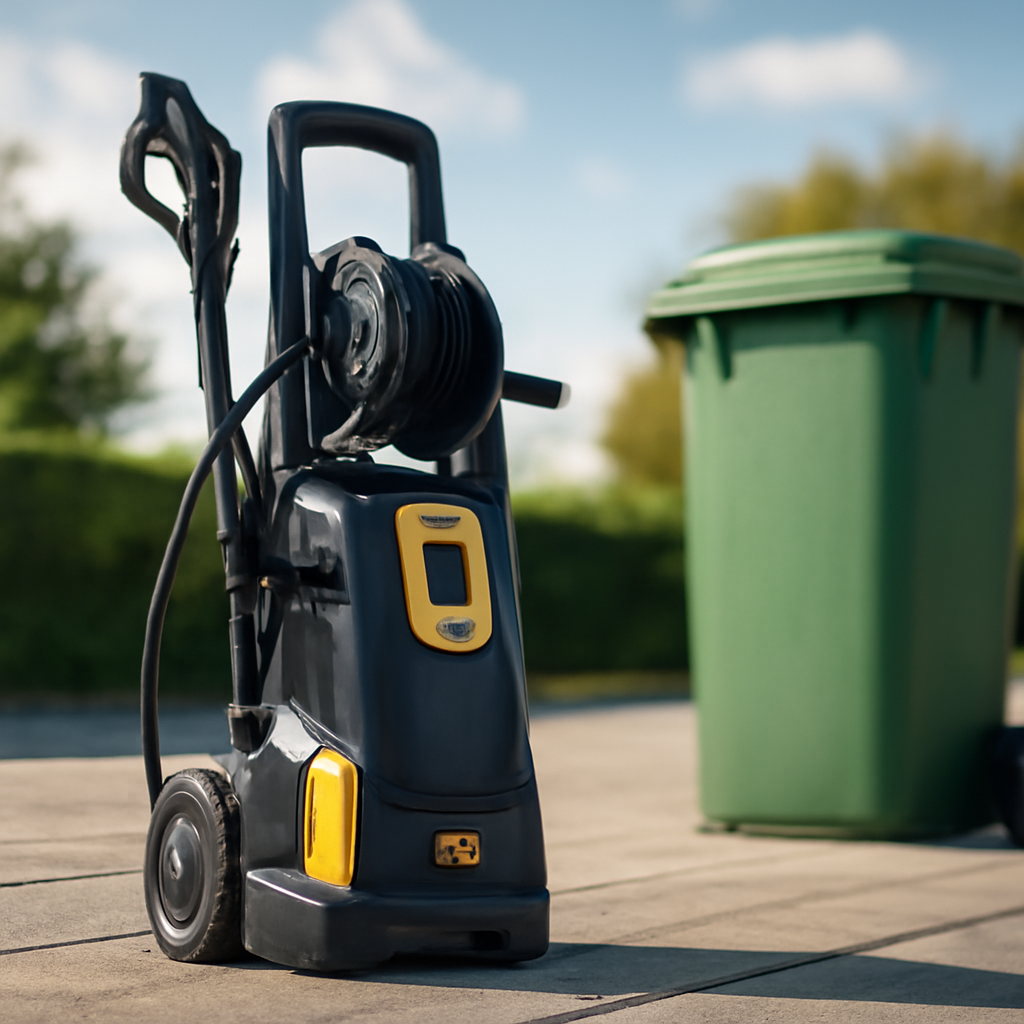 Rasentrimmer – Anwendung im Garten (KI)