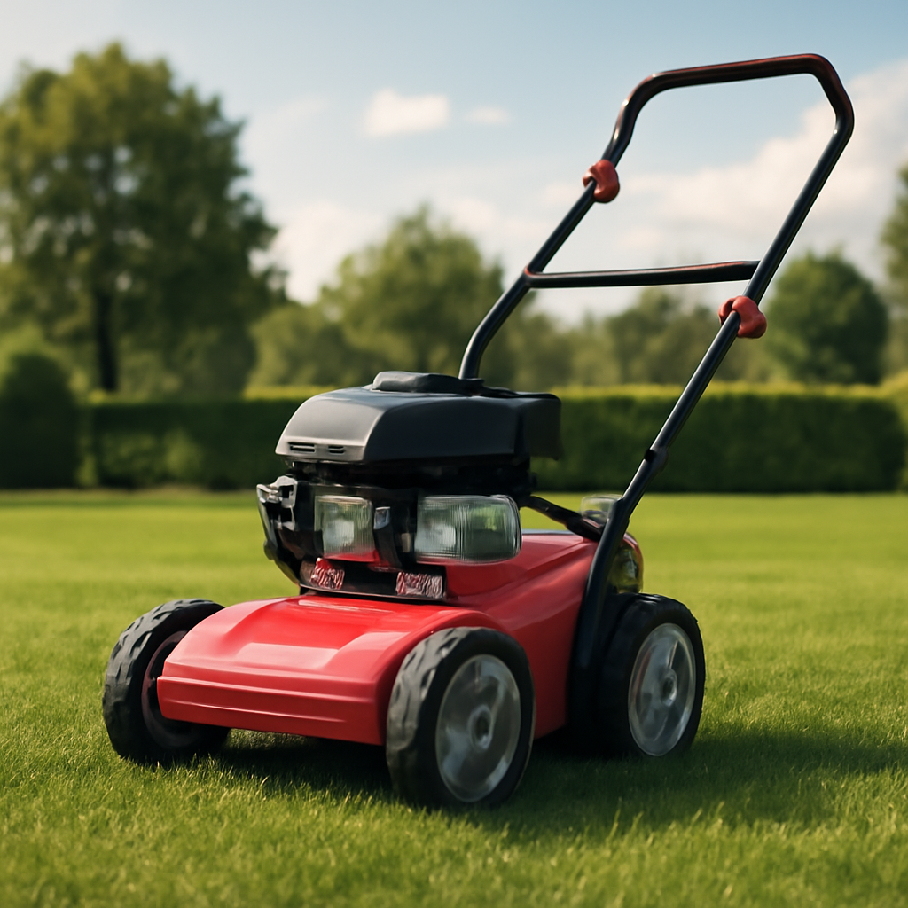 Rasentrimmer – Anwendung im Garten (AI)